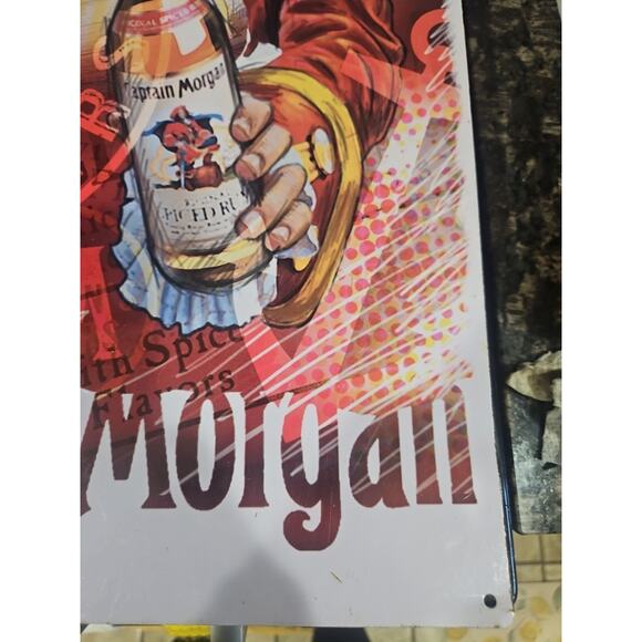 CAPTAIN MORGAN WHISKEY METAL BAR / PUB SIGN 18" X 12" (15E) - Picture 3 of 9